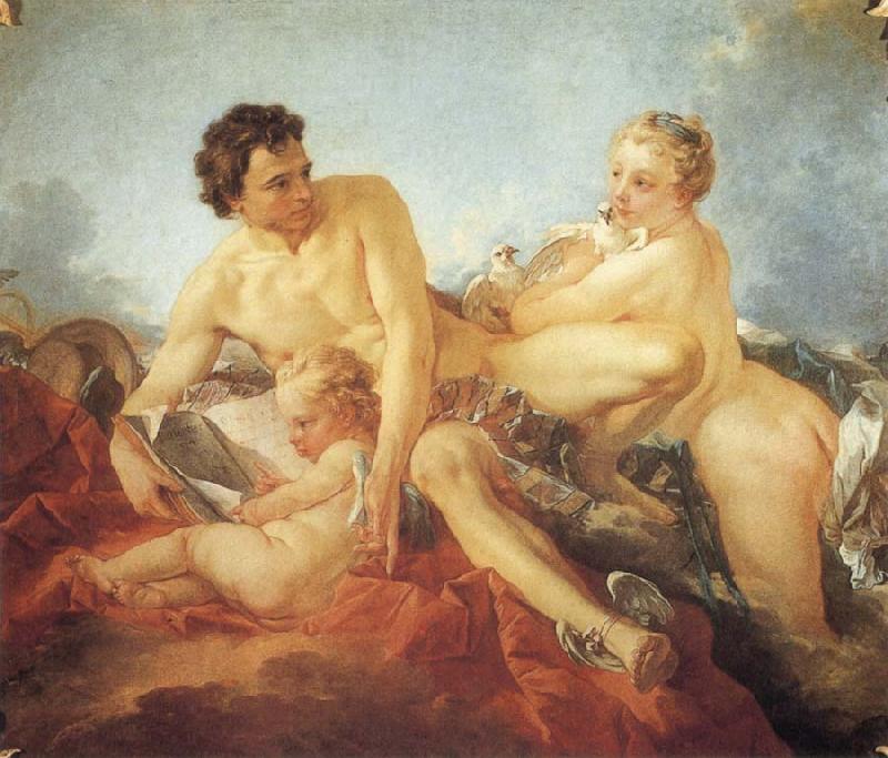 Francois Boucher The Education of Amor